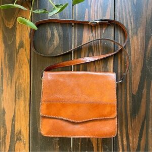 Vintage Leather Crossbody Bag